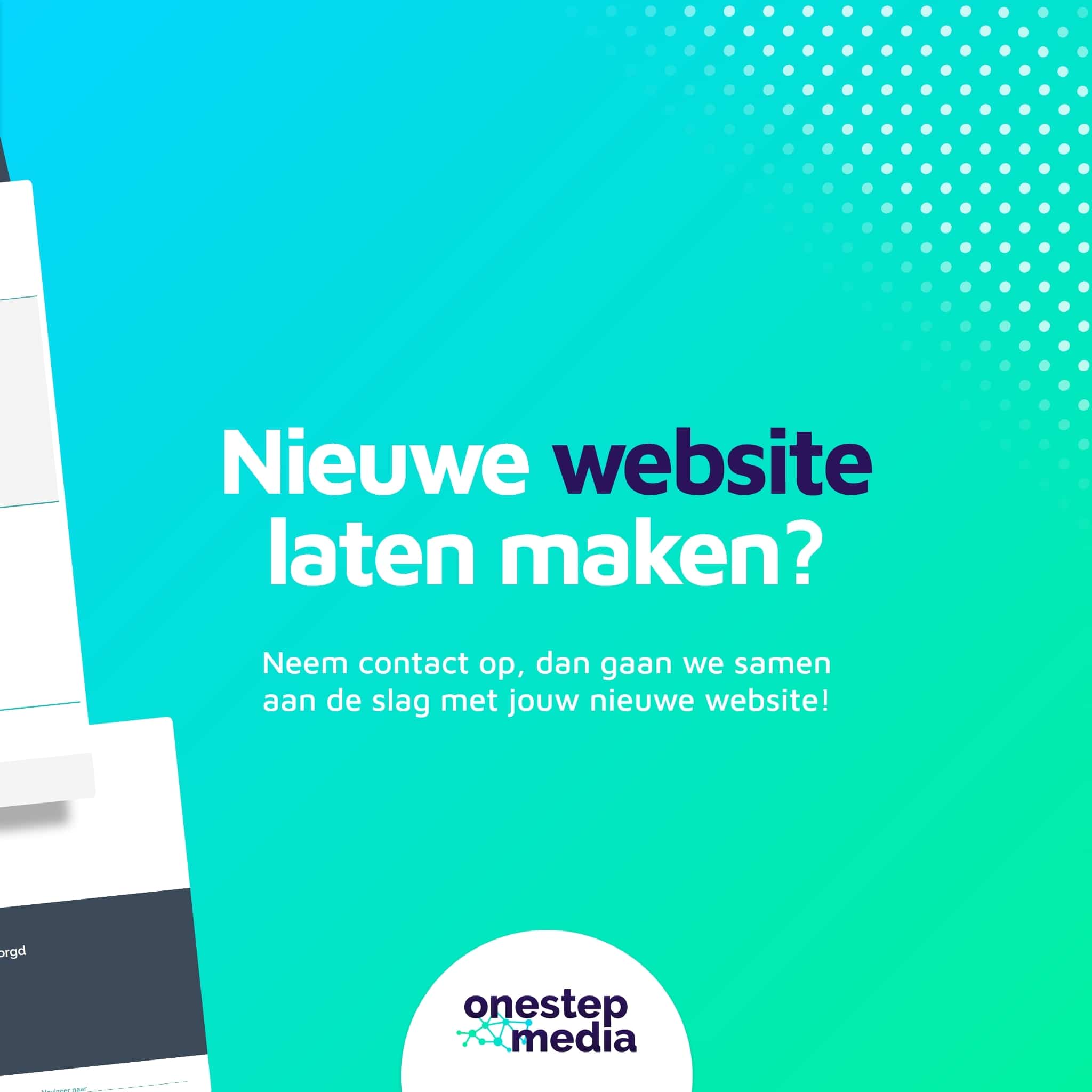 Foto als onderdeel van de portfolio presentatie. Op deze slide zijn enkele screenshots van de website van Nedersail te zien.